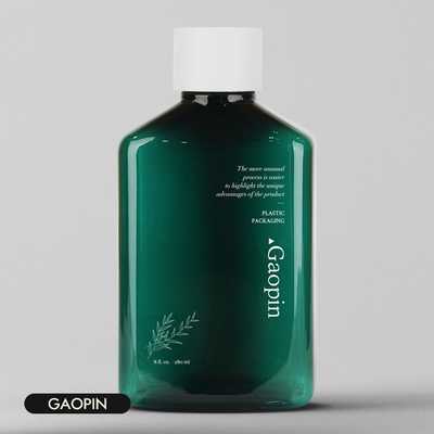 زجاجة شامبو وبلسم فاخرة PET شفافة هلام الاستحمام التعبئة والتغليف 400ml PCR Toner Container