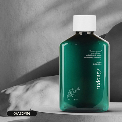 زجاجة شامبو وبلسم فاخرة PET شفافة هلام الاستحمام التعبئة والتغليف 400ml PCR Toner Container