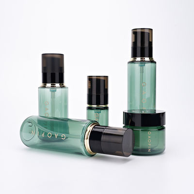 30 مل 90 مل 110 مل 130 مل مضخة سوداء و 30 جرام كريم جرة زجاجات مستحضرات التجميل البلاستيكية للعناية بالبشرة