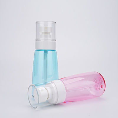 PETG 80ml 100 ml زجاجة رذاذ ضباب ناعم مع غطاء غبار شفاف
